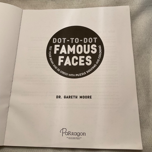 DOT-TO-DOT Famous Faces Puzzle Activity Book - READ - Picture 5 of 13